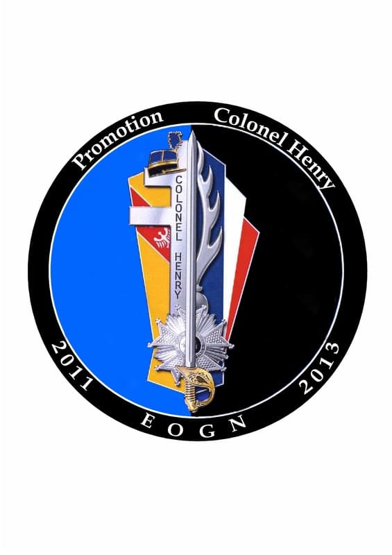Écusson de la promotion Colonel Adrien Henry - EOGN 2011-2013