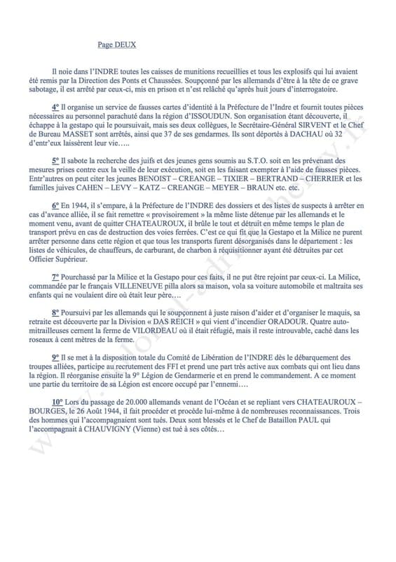 Rapport général Inspecteur gendarmerie du 2 juin 1945 - page 2