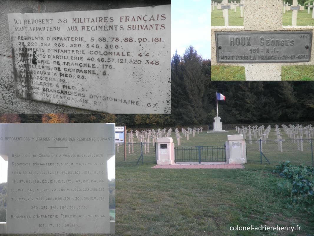 Cimetières militaires des combats de 1914