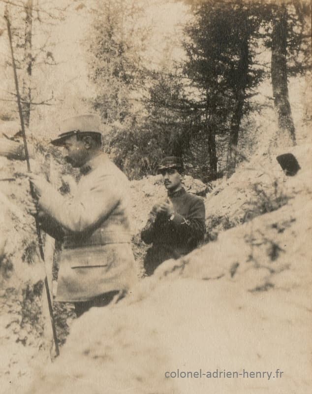 Deux soldats dans l'Argonne début 1915