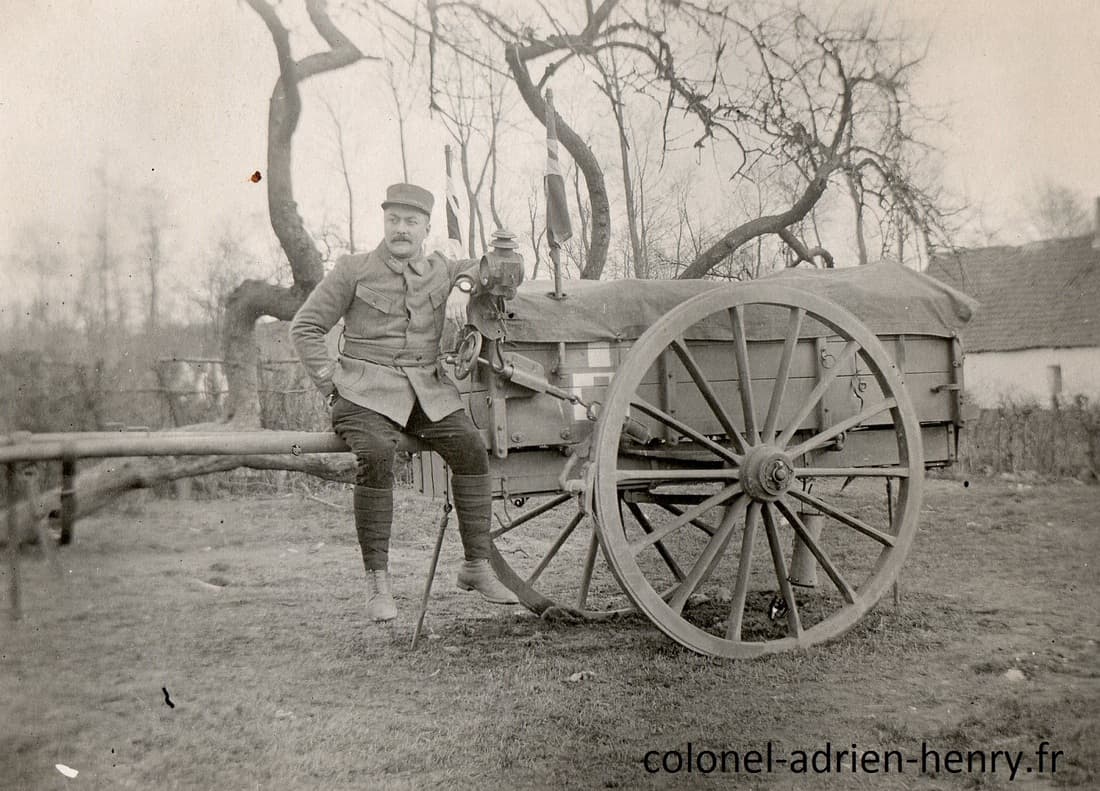 Voiture médicale lors d'un moment de repos
