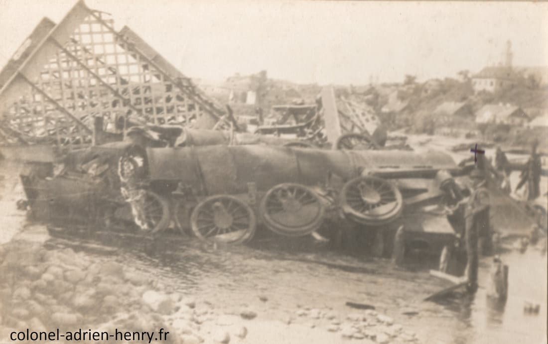 Locomotives coulées dans le Niémen