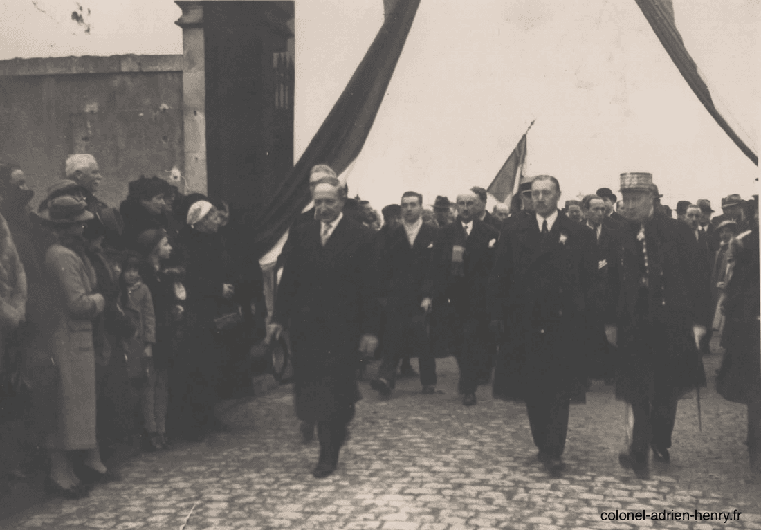 Inauguration du monument aux morts de Châteauroux