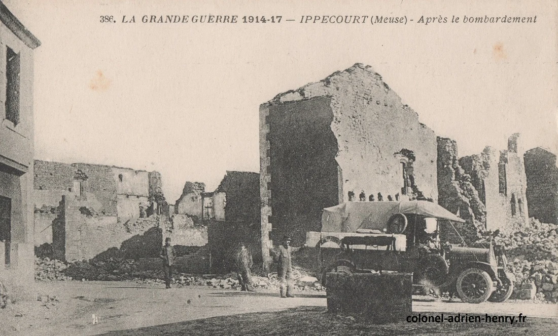 Ippecourt, village détruit lors de la bataille de la Marne