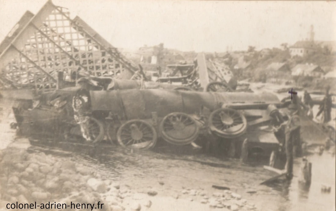 Locomotives coulées dans le Niémen