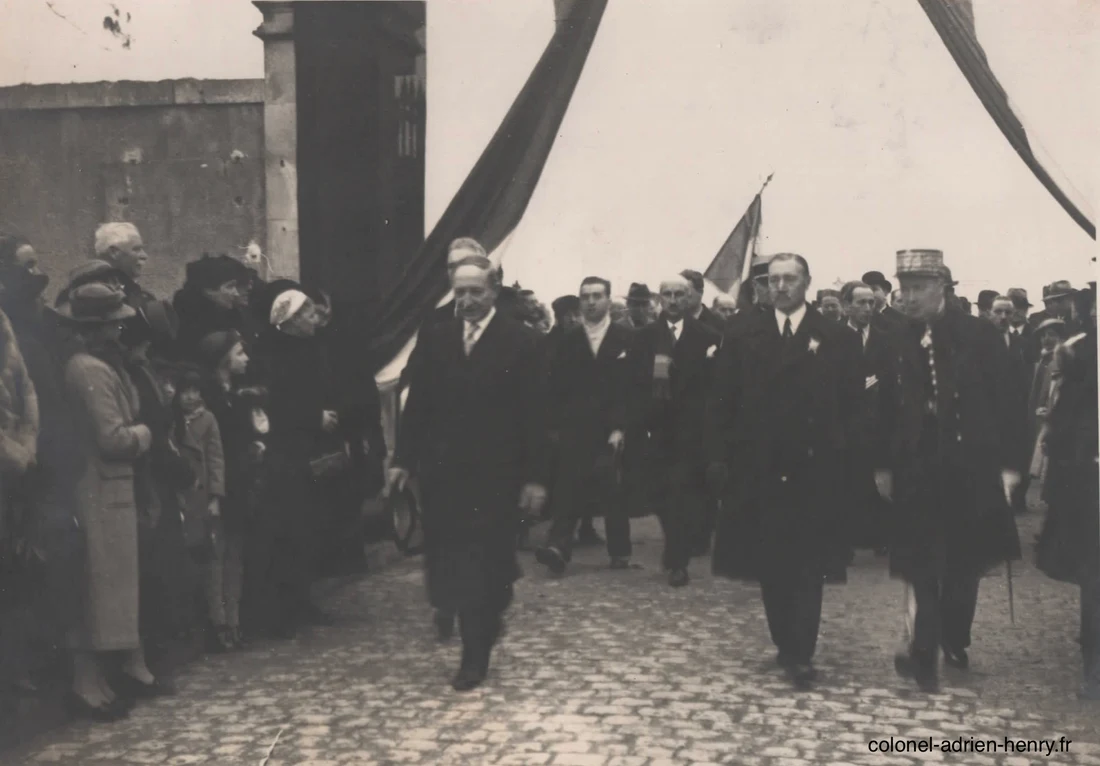 Inauguration du monument aux morts de Châteauroux