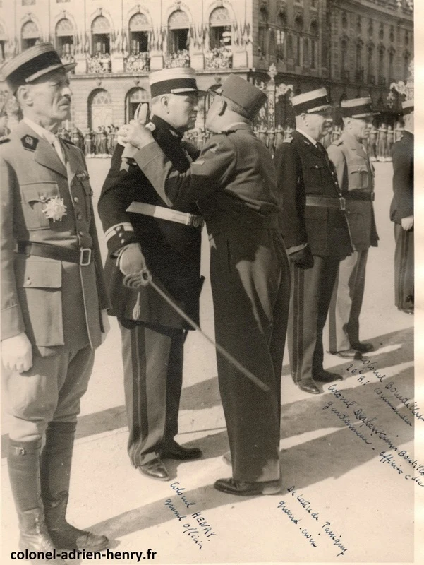 Remise de la plaque de grand officier de la Légion d'Honneur à Nancy